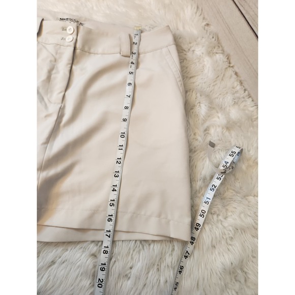 Nike Dri-Fit Golf Womens Light Beige‎ Button Pocket Skort Athletic Size 10 - Picture 7 of 7